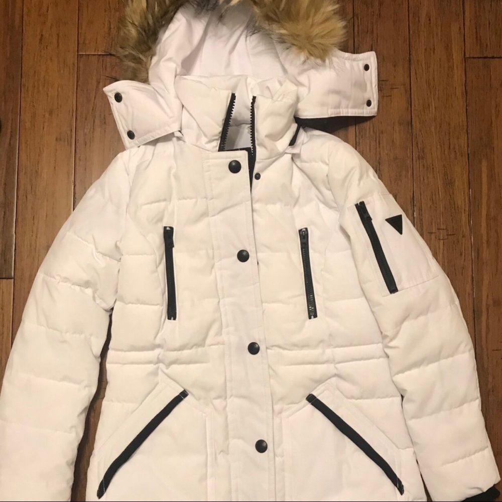 White bubble coat